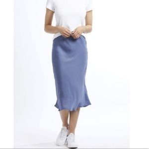 Satin Midi Skirt